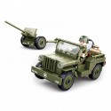 Jeep avec canon anti aérien WW2