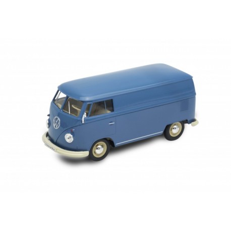 Miniature – Volkswagen T1 bus bleu 1963 1/24 de la marque Welly (22095PV)