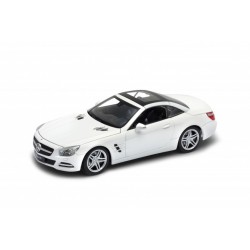 Miniature – Mercedes benz SL500 2012 blanche 1/24 de la marque Welly (24041H)
