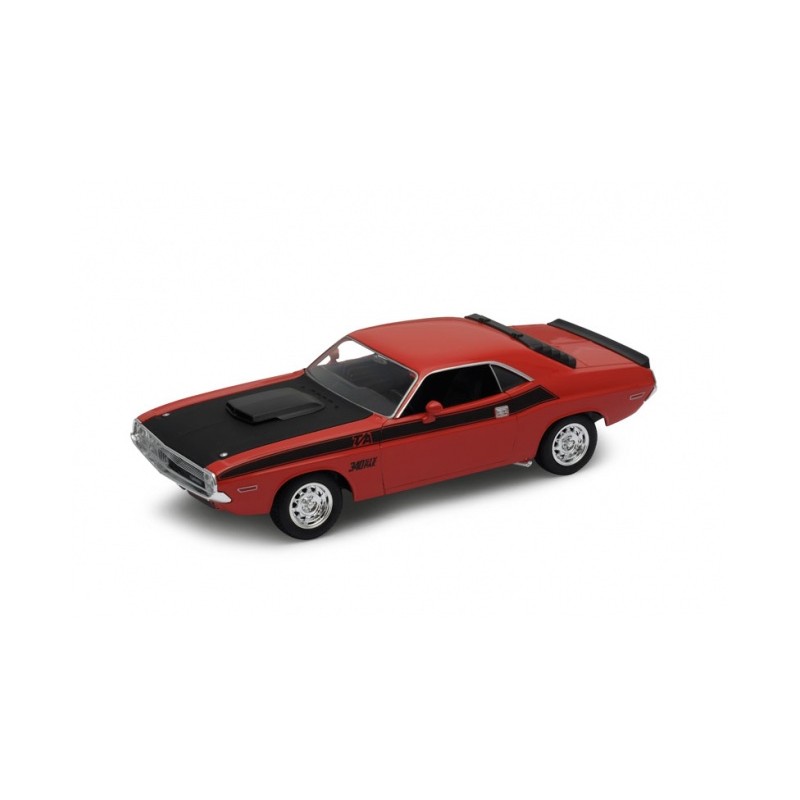 DR6, Dodge Challenger orange et noir 1970 1/24