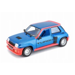 Miniature – Renault R5 turbo bleu 1/24 de la marque Bburago (18-21088)