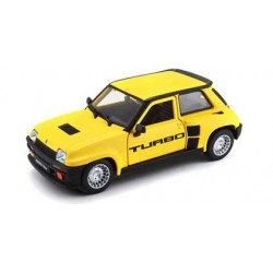 Miniature – Renault R5 turbo jaune 1/24 de la marque Bburago (18-21088Y)