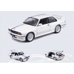 Miniature – BMW M3 blanche (à l’échelle 1/24) de la marque Bburago (18-21100 | 21100)