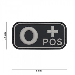 Patch 3D PVC O+ noir (avec velcro) de la marque 101 Inc (11179 | 444100-3508)
