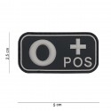 Patch 3D PVC O + noir