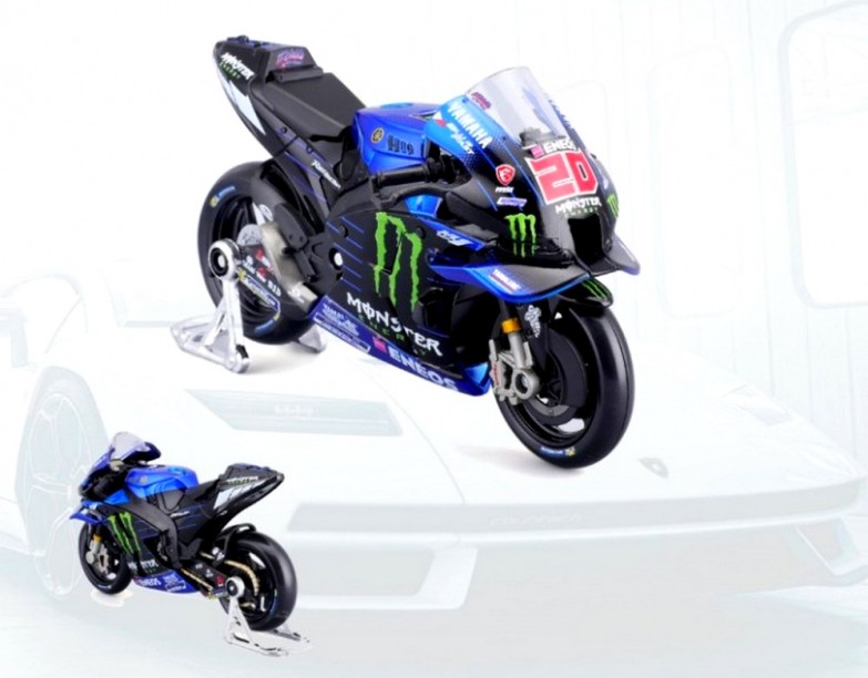 Moto Yamaha Factory Quartararo 2022 1/18° Maisto - Les Miniatures
