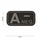 Patch 3D PVC A - noir