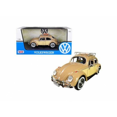 Miniature – Volkswagen Coccinelle avec galerie (à l’échelle 1/24) de la marque Motor max (79559)