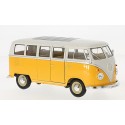 Volkswagen T1 bus jaune et blanc 1962 1/24