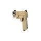 Réplique airsoft - Colt M45 A1 tan CO2 blow back de la marque Cybergun (180521)