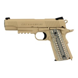 Réplique airsoft - Colt M45 A1 tan CO2 blow back de la marque Cybergun (180521)