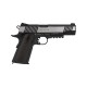 Réplique airsoft - Colt 1911 rail gun noir et chrome CO2 blow back full métal de la marque Cybergun (180525)