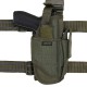 Équipements tactiques - Holster de cuisse droitier vert de la marque 101 Inc (355408)