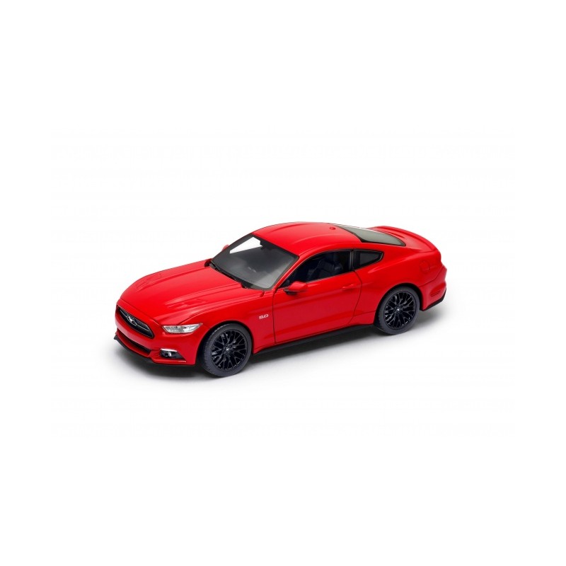 DR6 | Miniature Ford Mustang GT 2015 rouge 1/24 | Welly (24062W)