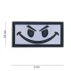 Patch 3D PVC Evil smiley blanc (avec velcro) de la marque 101 Inc (11170 | 444100-3501)