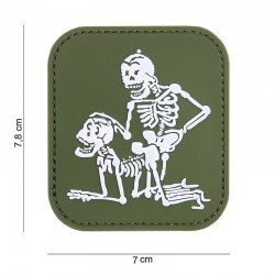 Patch 3D PVC Two skeletons OD (avec velcro) de la marque 101 Inc (11173 | 444110-3520)