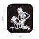 Patch 3D PVC Two skeletons noir (avec velcro) de la marque 101 Inc (13027 | 444110-7395)