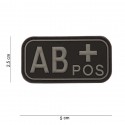 Patch 3D PVC AB+ noir