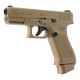 Réplique airsoft - Glock 19X coyote CO2 blow back (métal et polymère) de la marque Umarex (2.6435)