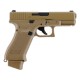 Réplique airsoft - Glock 19X coyote CO2 blow back (métal et polymère) de la marque Umarex (2.6435)