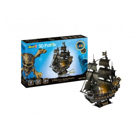 Puzzle 3D – Black pearl avec led (293 pièces) de la marque Revell (00155)