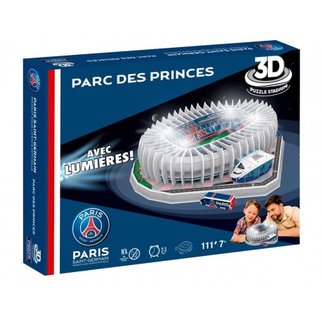 Puzzle 3D – Stade parc des princes PSG avec LED (119 pièces) de la marque Megableu (678326)