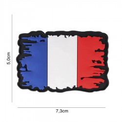 Patch 3D PVC France vintage (avec velcro) de la marque 101 Inc (7113 | 444130-7277)