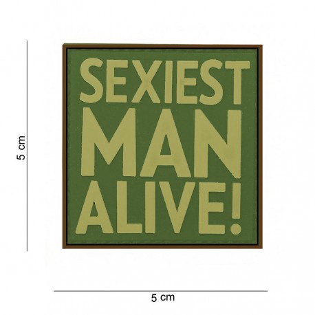 Patch 3D PVC Sexiest man alive OD (avec velcro) de la marque 101 Inc (12009 | 444120-7391)