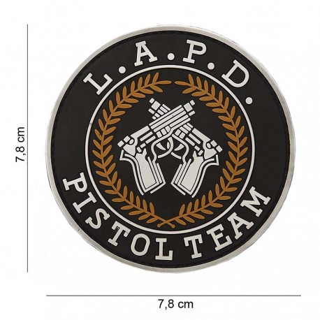 Patch 3D PVC LAPD pistol team (avec velcro) de la marque 101 Inc (12041 | 444110-3549)