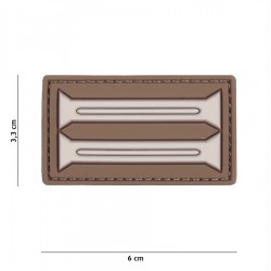 Patch 3D PVC German insignia marron (avec velcro) de la marque 101 Inc (20042 | 444130-5364)