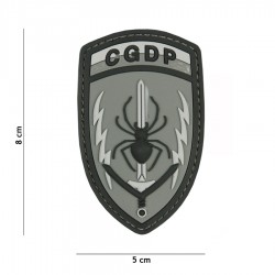Patch 3D PVC CGDP gris (avec velcro) de la marque 101 Inc (2057 | 444130-7021)