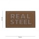 Patch 3D PVC Real steel coyote (avec velcro) de la marque 101 Inc (17007 | 444130-5254)