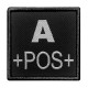 Groupe sanguin A+ noir