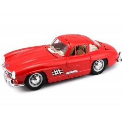 Mercedes 300SL rouge de 1954 (à l’échelle 1/24) de la marque Bburago (18-22023)