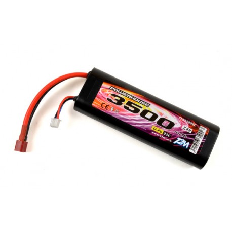 Batterie Li-Po 7.4V - 3500 mAh 25C cosse Dean femelle de la marque T2M (T1335002C)