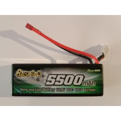 Batterie Li-Po 14.8V - 5500 mAh 50C cosse dean femelle de la marque Gens ace (GE3-5500-4D)