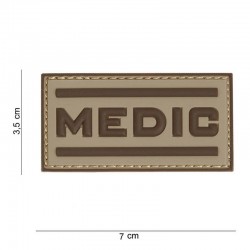 Patch 3D PVC Medic désert (avec velcro) de la marque 101 Inc (12038 | 444100-7394)