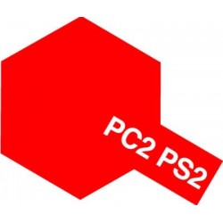 Peinture en spray pour carrosserie en polycarbonate - Peinture PS2 Rouge 100 ml de la marque Tamiya (86002)