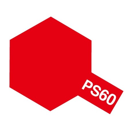 Peinture en spray pour carrosserie en polycarbonate - Peinture PS60 rouge mica 100 ml de la marque Tamiya (86060)
