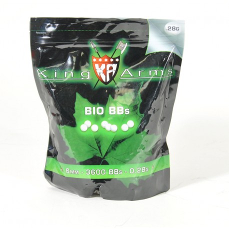 Billes airsoft biodégradables 0.28 gramme en sachet de 1 kg de la marque Swiss arms