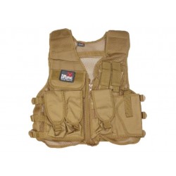 Gilet tactique recon tan de la marque DMoniac (911304)