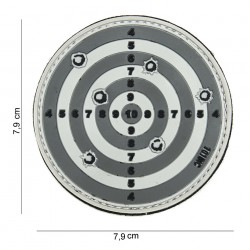 Patch 3D PVC Target gris