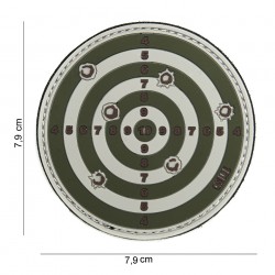 Patch 3D PVC Target vert (avec velcro) de la marque 101 Inc (14036 | 444130-3890)