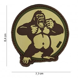 Patch 3D PVC King kong sable