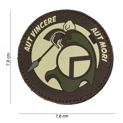 Patch 3D PVC Spartan aut brun