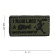 Patch 3D PVC I run like vert (avec velcro) de la marque 101 Inc (14063 | 444100-3935)