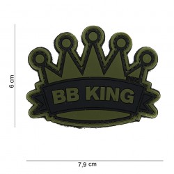 Patch 3D PVC BB King vert (avec velcro) de la marque 101 Inc (14033 | 444130-3872)