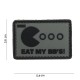 Patch 3D PVC Eat my bb's gris et noir (avec velcro) de la marque 101 Inc (14066 | 444100-3939)