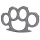 Poing américain aluminium argent de la marque DM diffusion (10507)