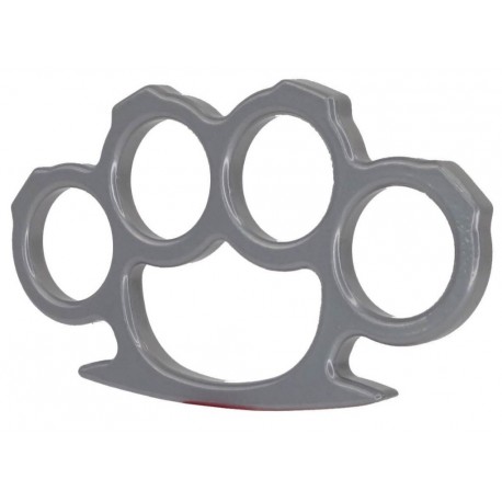 Poing américain aluminium argent de la marque DM diffusion (10507)